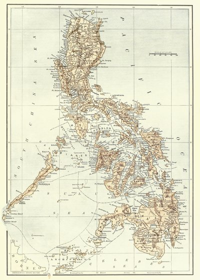 Mapa de Filipinas a finales del siglo XIX de Unknown